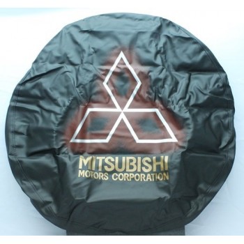 Чехол на запасное колесо  дермантиновый для Mitsubishi