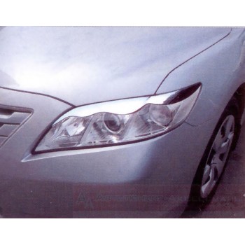 Реснички хромированные на фары  TOYOTA CAMRY  2006-2009