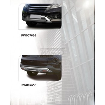 Декоративные накладки на передний и задний бампер HONDA CRV 2012+ (2,0L)