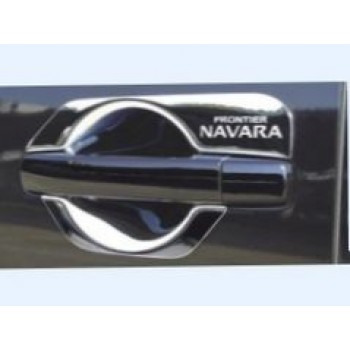 Хромированные накладки под ручки дверей NISSAN NAVARA D40