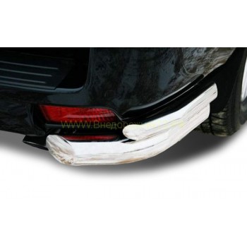 Угловая защита заднего бампера TOYOTA LAND CRUISER PRADO 150