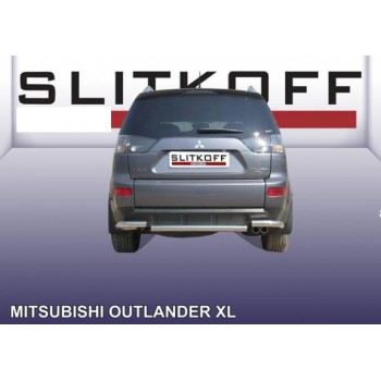 Защита заднего бампера MITSUBISHI OUTLANDER XL 2007