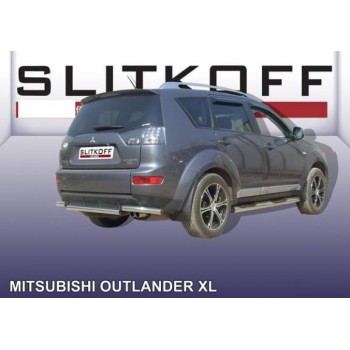 Угловая защита заднего бампера MITSUBISHI OUTLANDER XL 2007