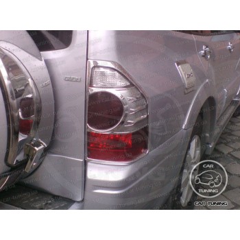 Хромированные накладки на стопы MITSUBISHI PAJERO 3