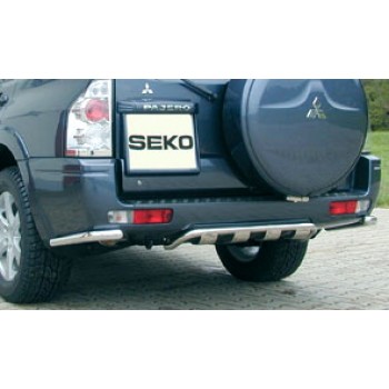 Угловая защита заднего бампера MITSUBISHI PAJERO 3