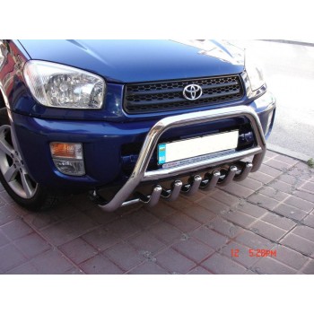 Защита переднего бампера (дуга) с зубьями TOYOTA RAV 4 