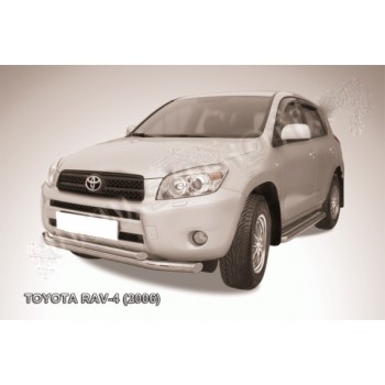 Защита переднего бампера низкая "двойной ус" RAV 4 2006