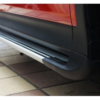 Подножки боковые алюминиевые для Toyota RAV 4 2013-2015