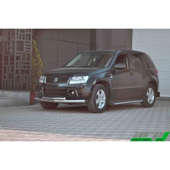 Защита переднего бампера двойная SUZUKI Grand Vitara 2008-2011