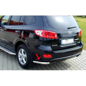 Угловая защита заднего бампера HYUNDAI SANTA FE  2007+