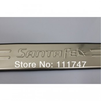 Хромированные накладки на внутренние пороги HYUNDAI SANTA FE 2007+