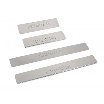 Накладки на внутренние пороги HYUNDAI SANTA FE 2012