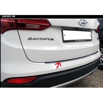 Накладка на задний бампер SANTA FE  2012
