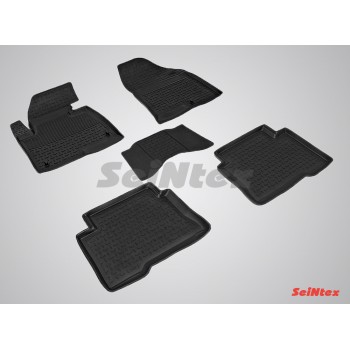 Коврики салона резиновые свысоким бортиком HYUNDAI SANTA FE 2012
