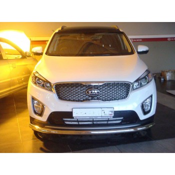 Защита переднего бампера одинарная KIA SORENTO PRIME