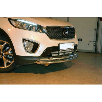 Защита переднего бампера двойная KIA SORENTO PRIME