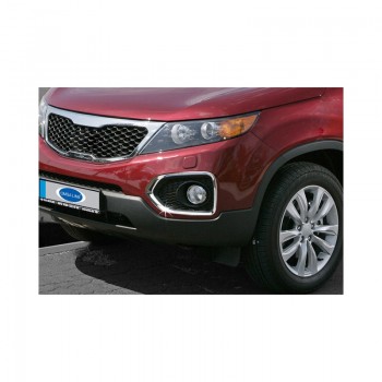 Хромированные окантовки противотуманок KIA SORENTO 2010