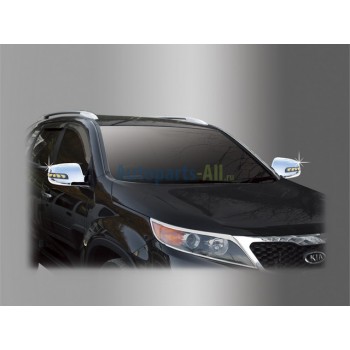 Хромированные накладки на зеркала KIA SORENTO 2010