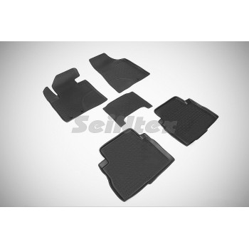 Коврики салона резиновые свысоким бортиком KIA SORENTO 2009-2012