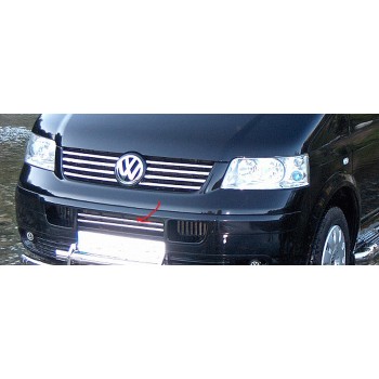 Хромированные накладки в передний бампер  VW T5 2003-2009