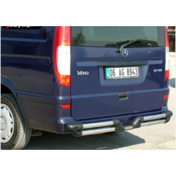 Защита заднего бампера  двойная MERCEDES VITO 639