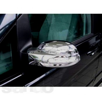 Хромированные накладки на маленькие боковые зеркала  с поворотником MERCEDES Vito 639