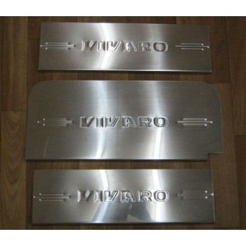 Накладки из нержавеющей стали на пороги в салон OPEL VIVARO