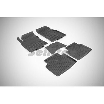 Коврики салона резиновые (сетка) с бортиком NISSAN X-TRAILT32   2015